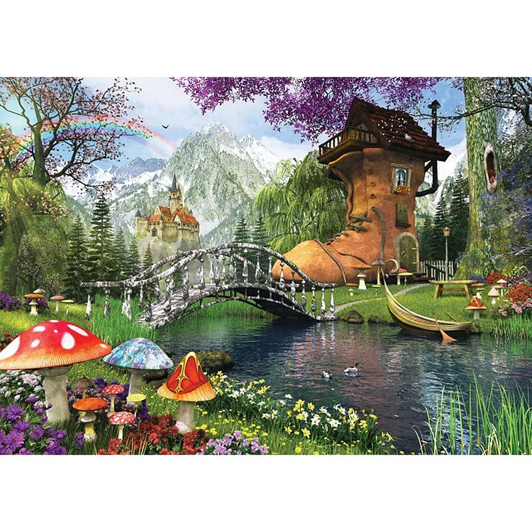 Scenery  Full Round Diamond Painting 30*40cm