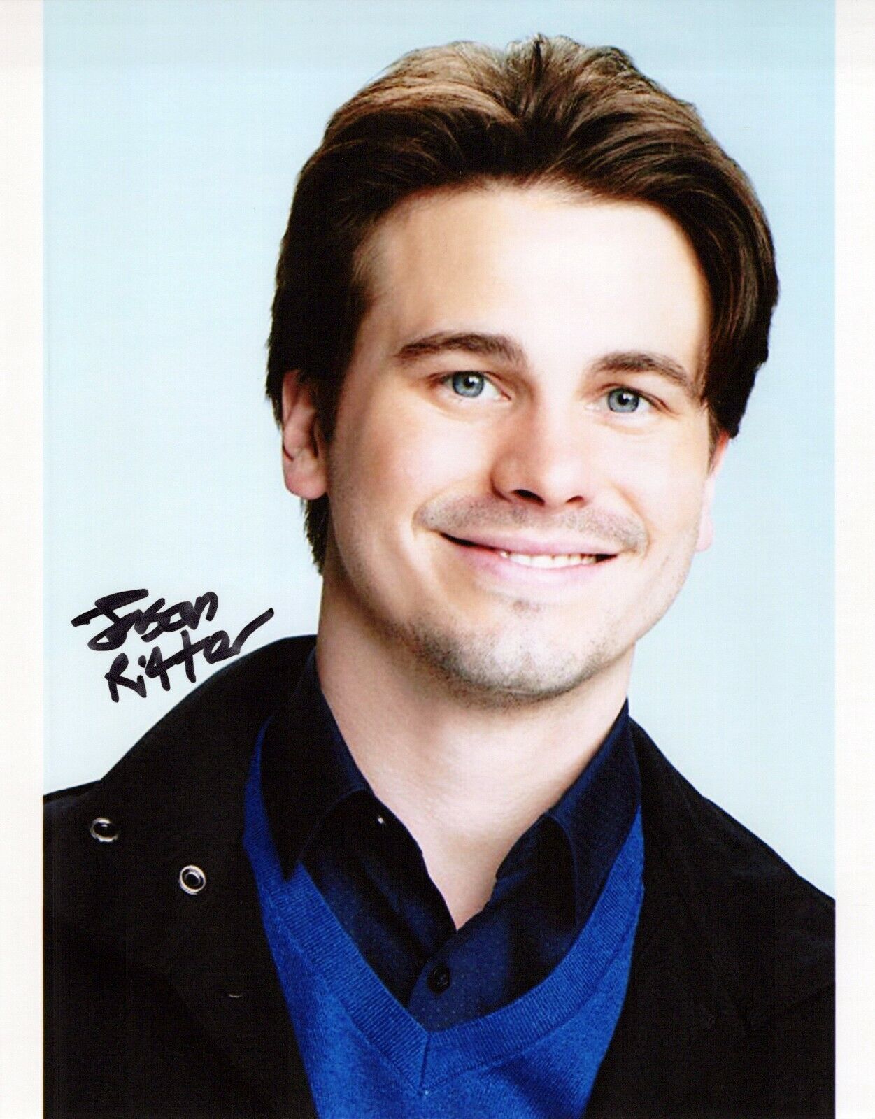 Jason Ritter head shot autographed Photo Poster painting signed 8x10 #2