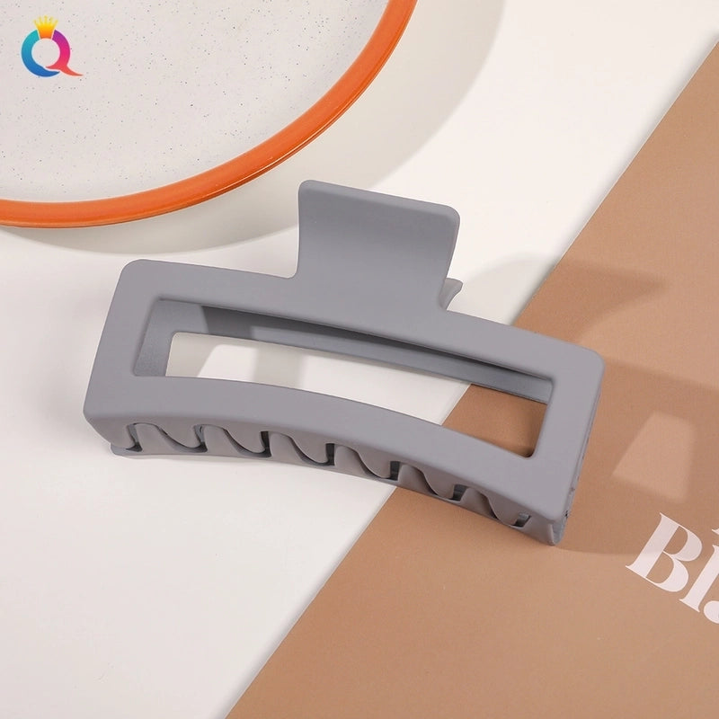 Minimalist Solid Color Plastic Hair Claws