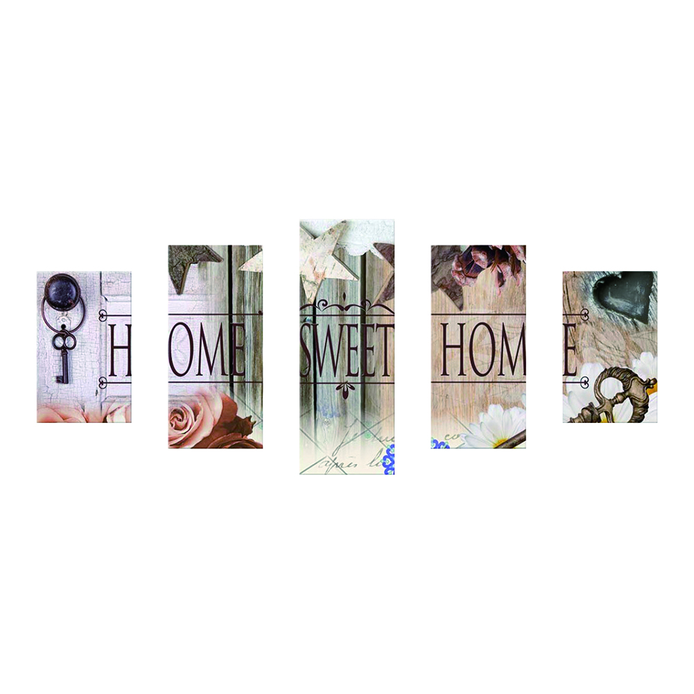 

95*45CM-Multi-picture Diamond Painting-5 Panel Sweet Home Kit Art Craft, 501 Original