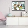 Elk And Snowman - 14CT Stamped Cross Stitch 38*29cm/14.96*11.42in