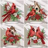 5D DIY Diamond Painting Special Shape Desk Ornament Cardinal Bird Decor Kit