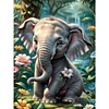 Diamond Painting-DIY Full Round Drill Elephant