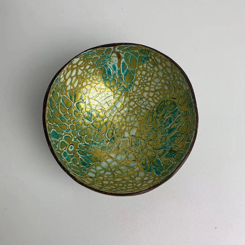 Pastoral Solid Color Coconut Shell Charcoal Shell Tableware 1 Piece