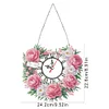 DIY Flowers 5D Hanging Clock Art Craft for Living Room Decoration