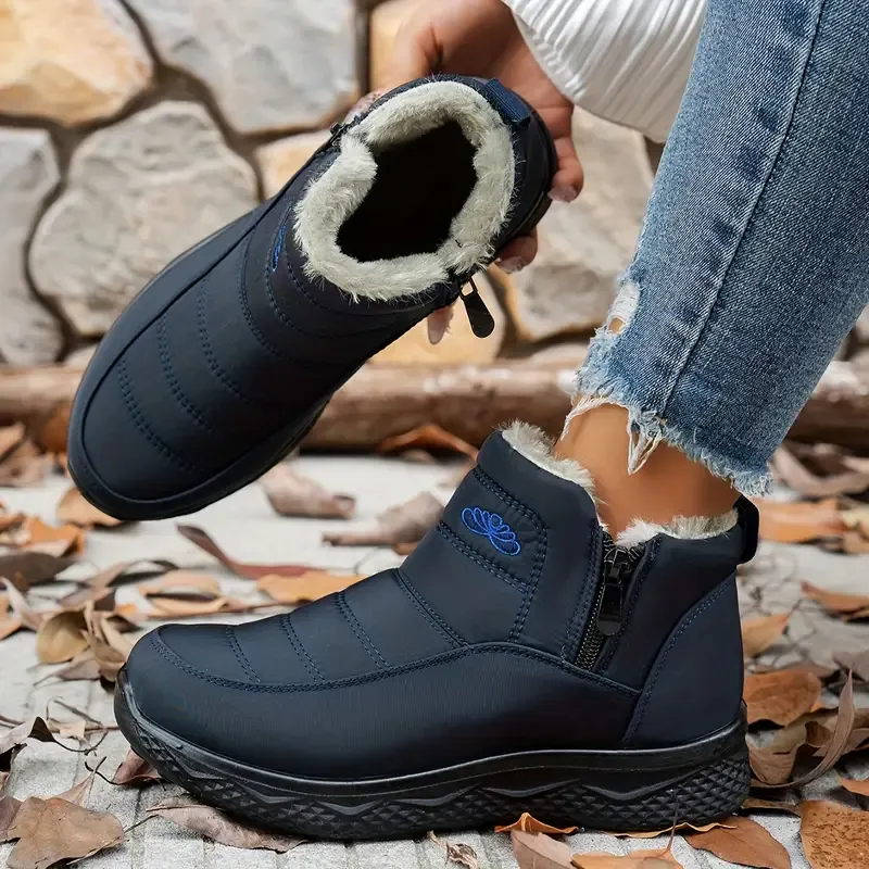 Women's Insulated Snow Boots &ndash; Waterproof. Non-Slip & Fur Lined | Comfortable Warm Winter Shoes for Mature Women