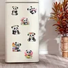 12 STÜCKE 2d flache DIY Diamant Kunst Kühlschrank Aufkleber Kits für Wohnkultur (Panda)