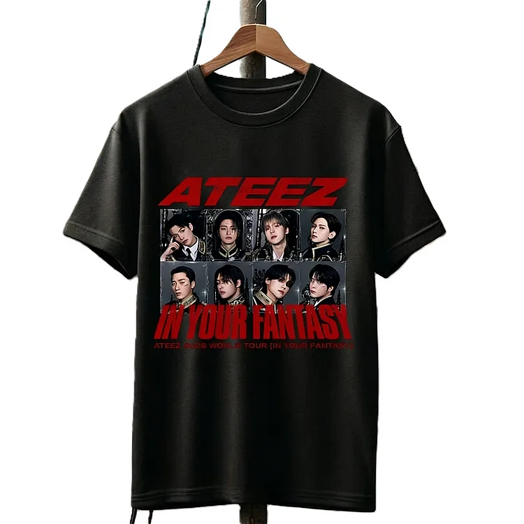 Ateez 2026 World Tour In Your Fantasy Member Photo T-Shirt