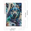 (40*60cm)Wolf - Full Square Drill Diamond Painting