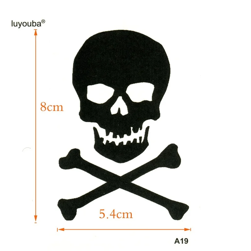 Skull Temporary Tattoo Sticker Fake Tattoo fake tattoo waterproof tattoo Men Henna Tatoo Stickers tatuaje temporal