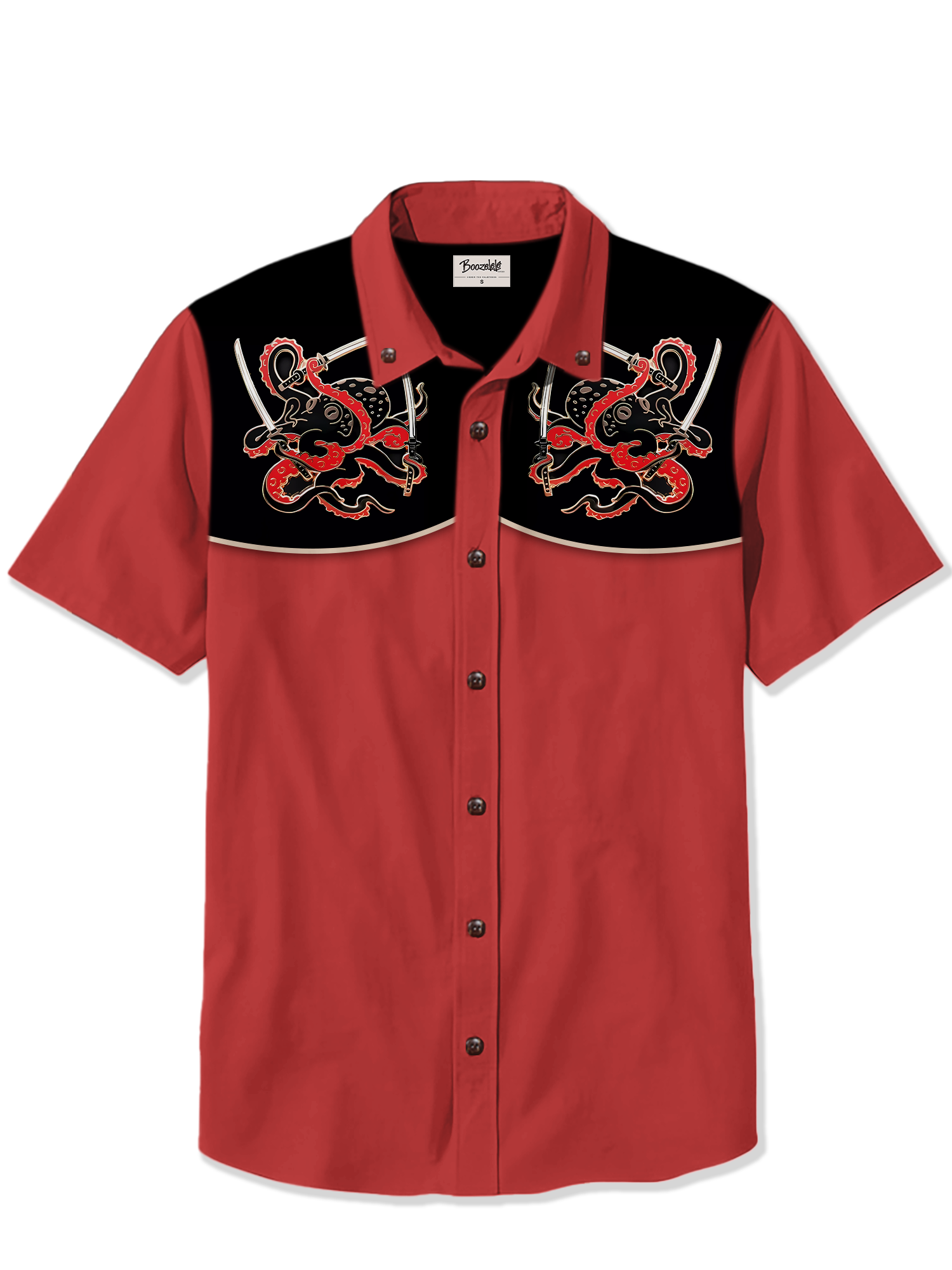 Retro Samurai Octopus - 100% Cotton Shirt