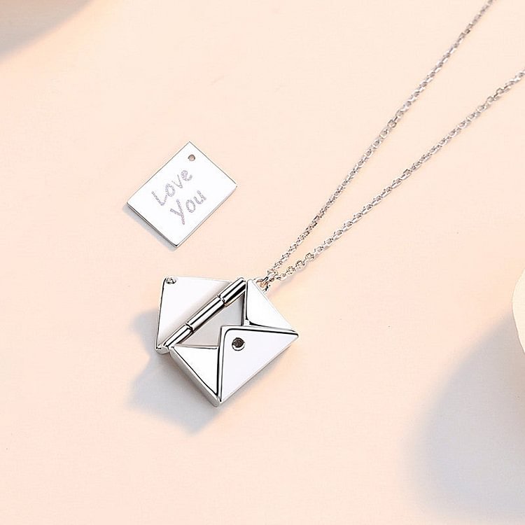 For Mom - I Love You Mom Mail Necklace