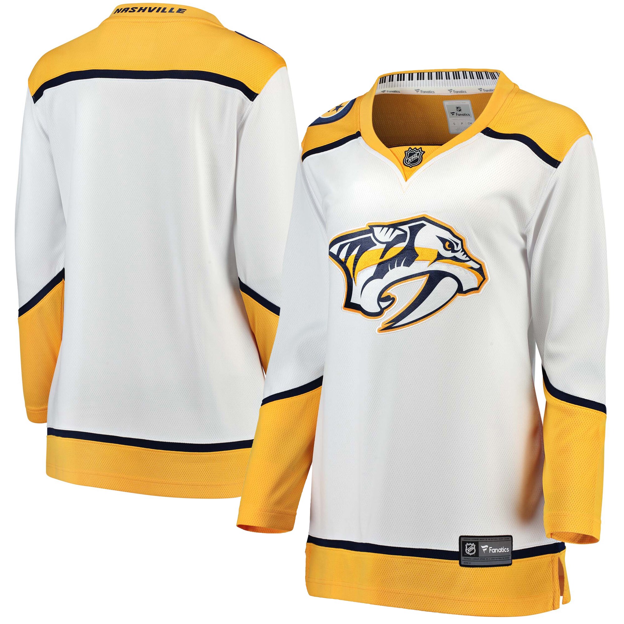 Nashville Predators Fanatics Women’s Away Breakaway Jersey – White mysite