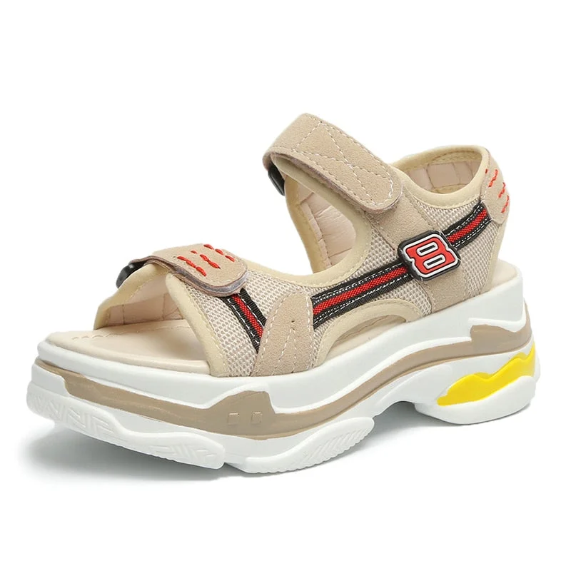 2020 Summer Vacation Beach Sandales Women Platform Sandals Rome Shoes Woman Sport Sandals High Heel Casual Shoes Ladies Shoes