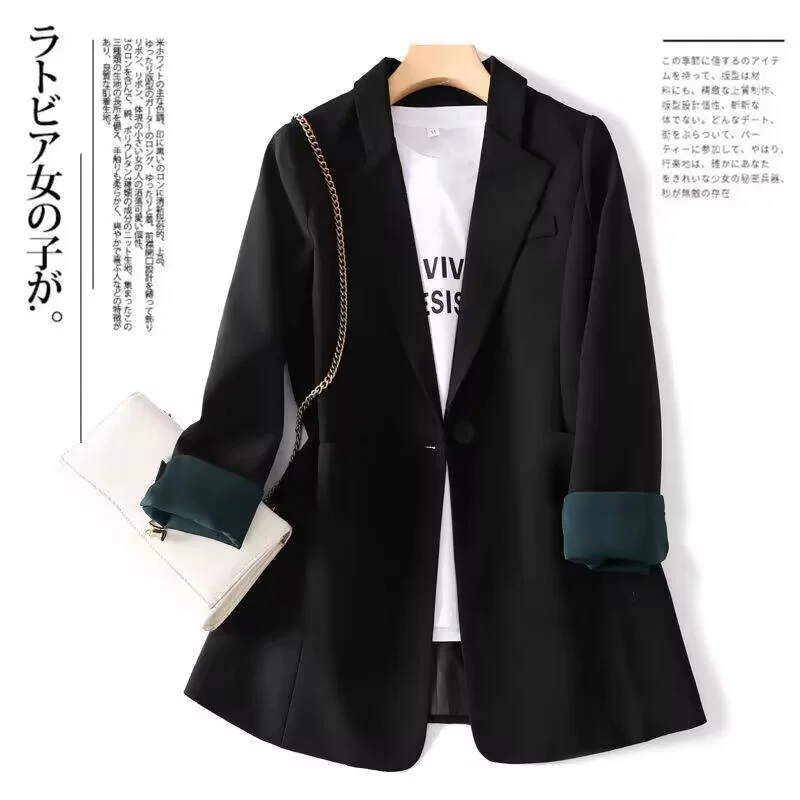 Toloer Toloer Jacket Female Spring New Korean Version Classic Two Buckle Temperament Lemon Color Loose Casual Web Celebrity Small Suit-Outfit Ideas