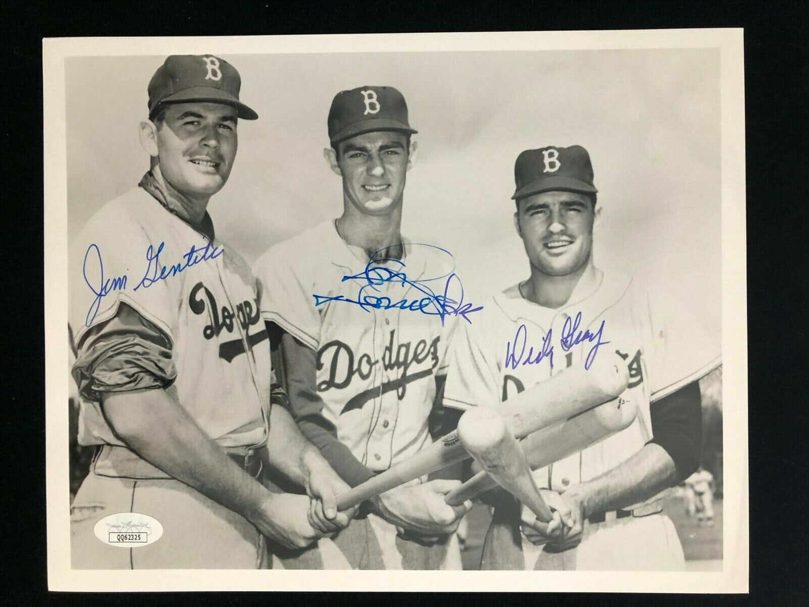 Jim Gentile Don Demeter Dick Gray Signed Auto Photo Poster painting Brooklyn Dodgers JSA QQ62325