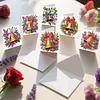 6PCS DIY Diamond Art Greeting Cards Christmas Bell Congratulations Cards & Gift