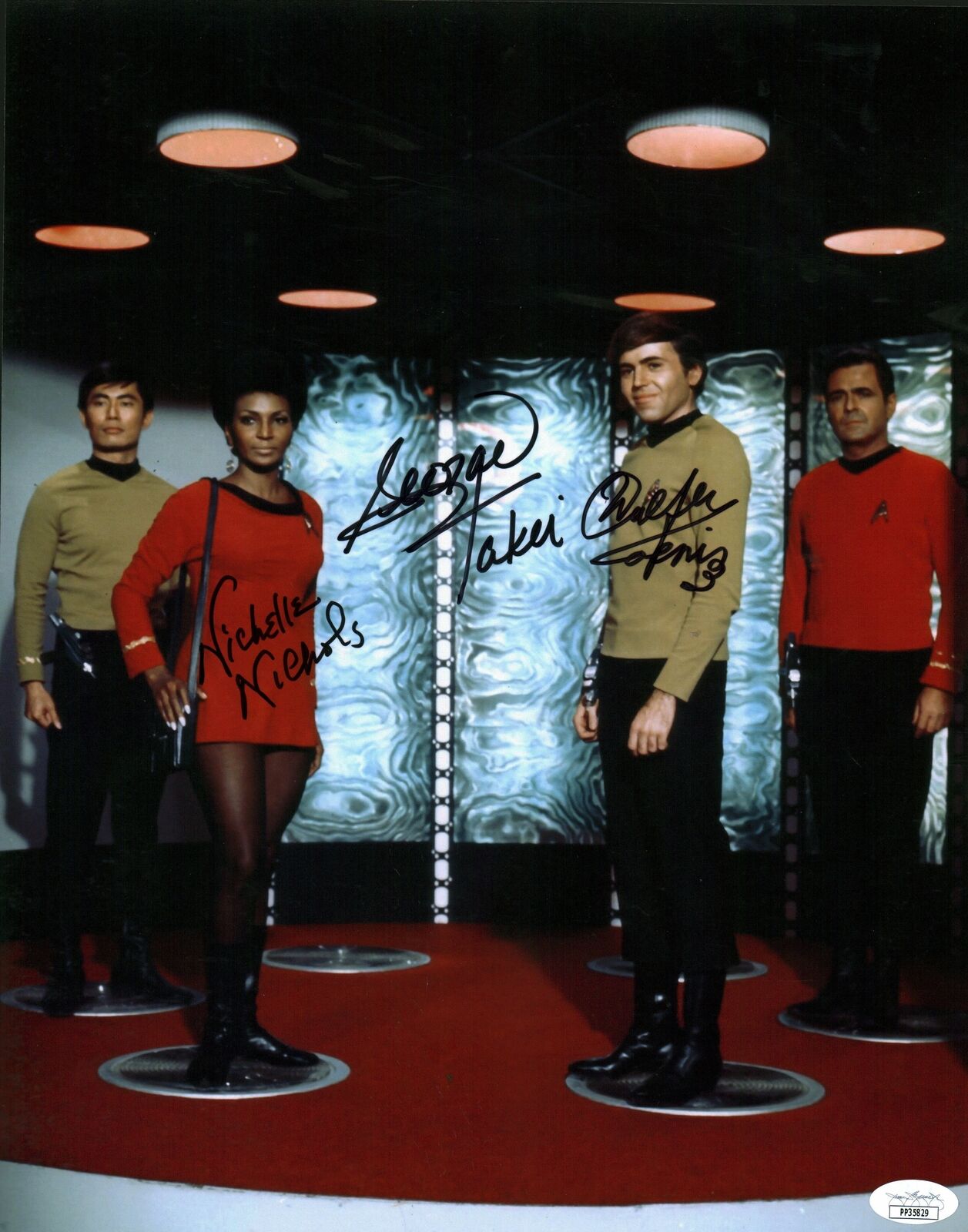 Star Trek 11x14 Photo Poster painting Poster Signed Autograph Koenig Takei Nichols JSA COA