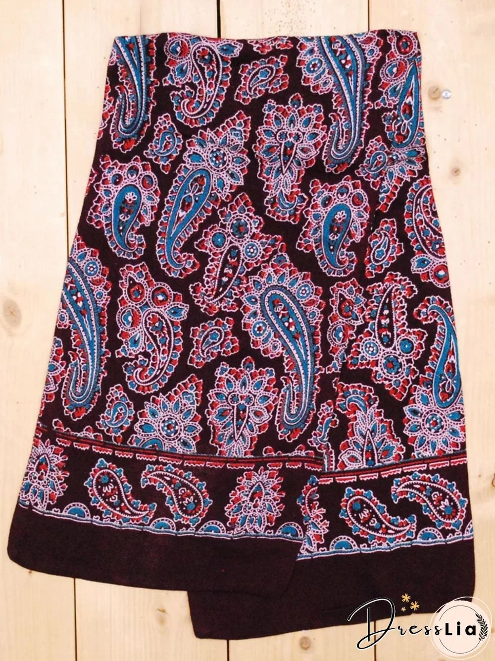 Casual Paisley Autumn Polyester Lightweight Micro-Elasticity Daily Regular Fit Skirt Skirt for Women