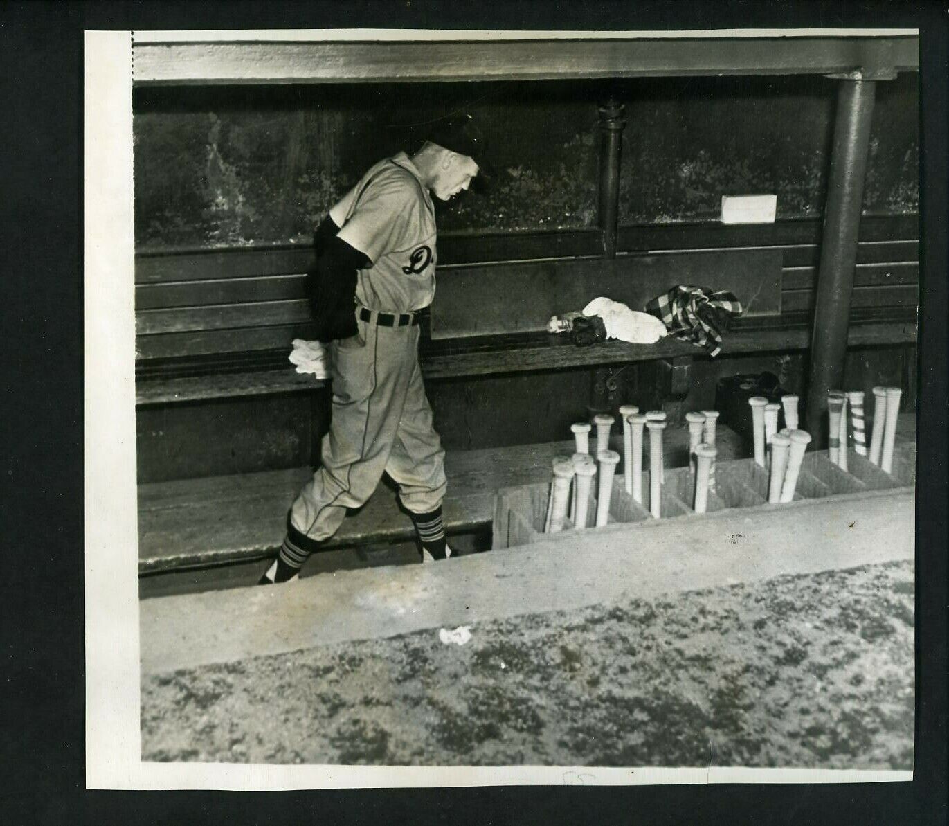 Red Rolfe stalks the dugout 1950 Press Photo Poster painting Detroit Tigers