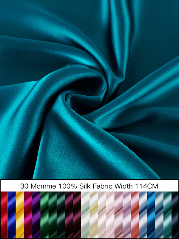 30 Momme 100% Silk Fabric Width 45‘’ REAL SILK LIFE