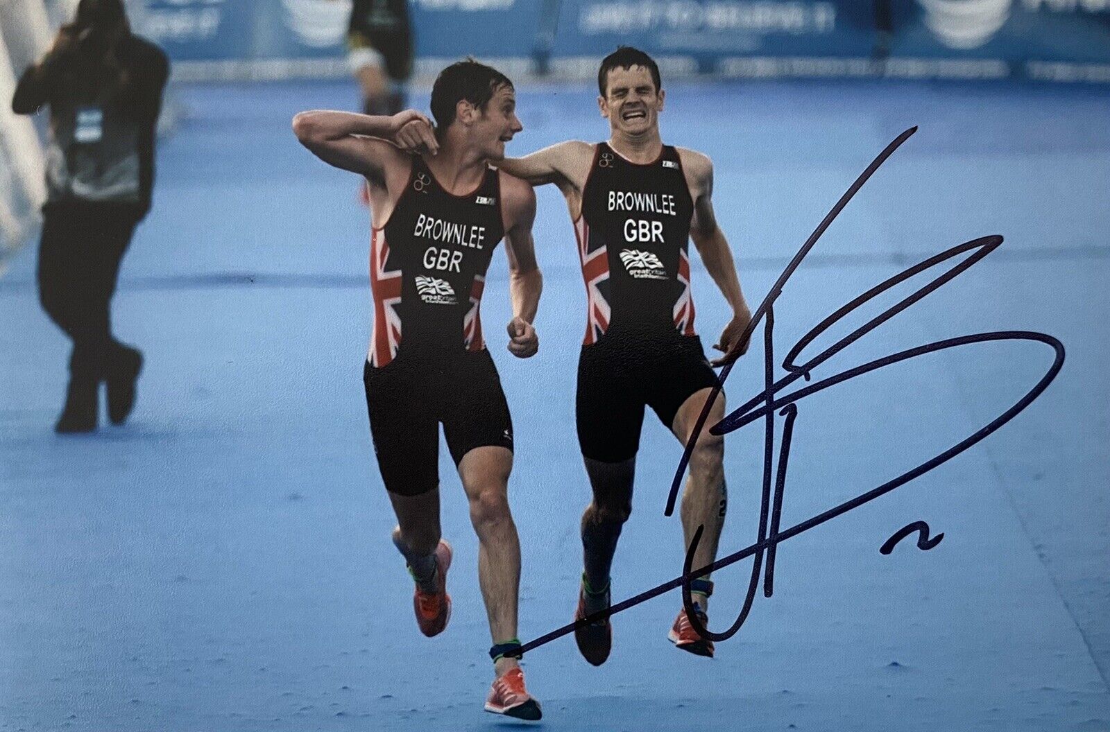 Jonny Brownlee Genuine Signed 6X4 Photo Poster painting - Team GB - Olympics - Triathlon