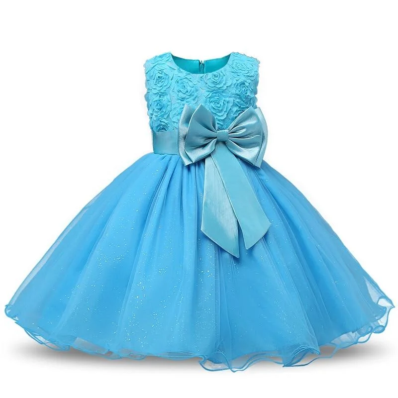 Princess Flower Girl Dress Summer Tutu Wedding Birthday Party Kids Dresses For Girls Children's Costume Teenager Prom Designs