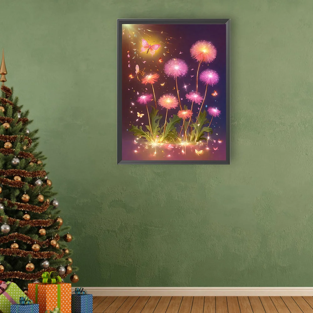 Full Round Diamond Painting 30*40cm - Colorful Dandelions