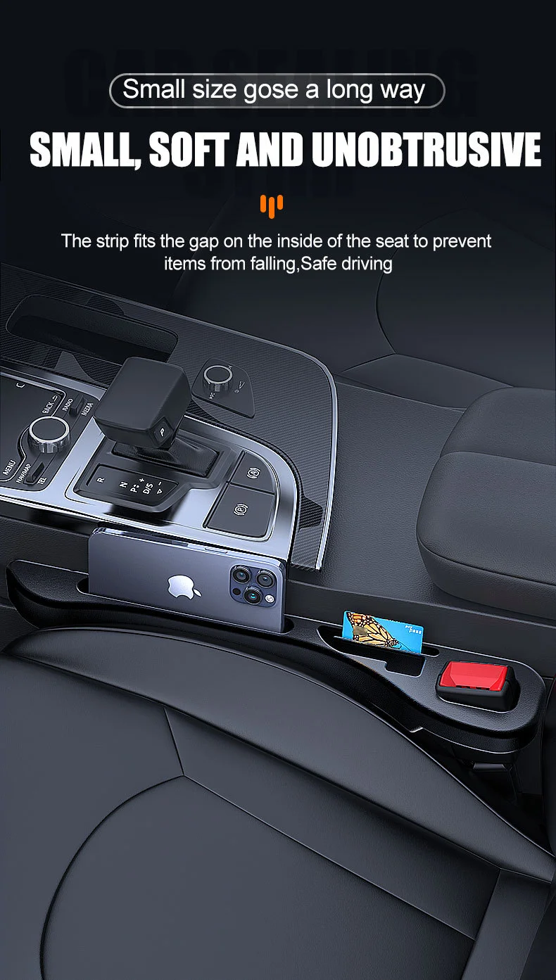 Car seat gap filler strips(2PCS)