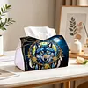 Wolf Dreamcatcher DIY PULeather Diamond Painting Tissue Box for Adults Beginners Gem Art Painting Napkin Holder for Living Room Bedroom Bathroom Table Decor
