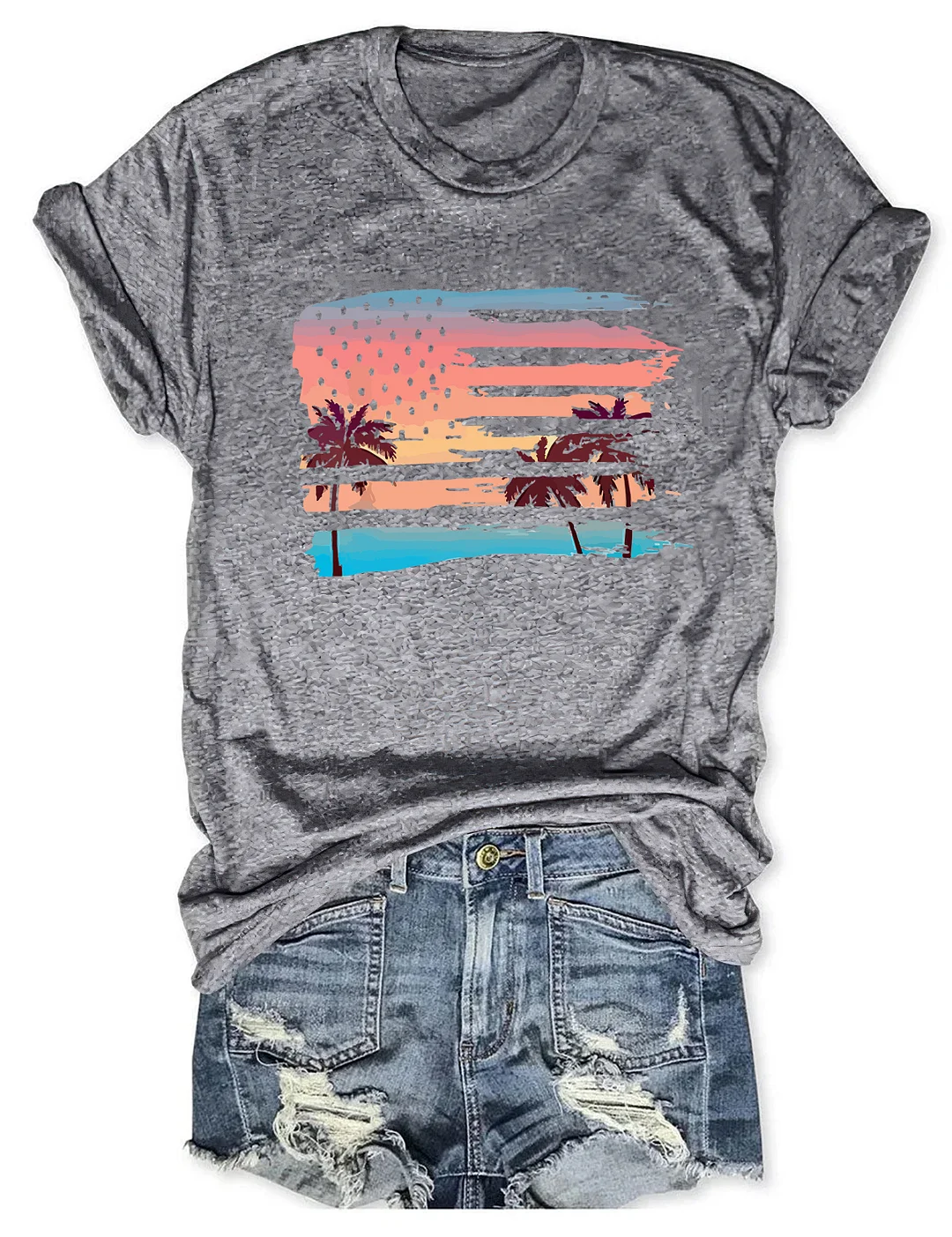 Patriotic Beach T-Shirt