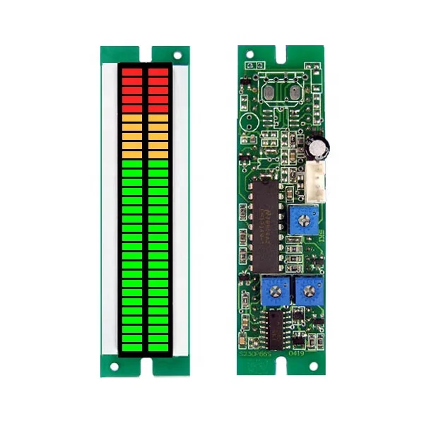  30 Segments 66mm Bar Graph DC Voltage Display Meter Battery Segmnet LED Bar Graph Red and Green for Voltage or Current