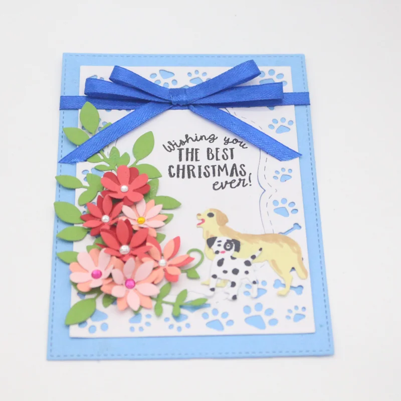 Nigikala Frame Dog Metal Cutting Dies DIY Scrapbooking Photo Album Decorative Embossing Stencil Paper Card Crafts