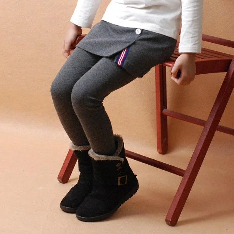 Baby Girls Leggings Kids Lace Princess Skirt Pants Spring Autumn Children Cotton Trousers 2-7 Years Girl Solid Color Leggings