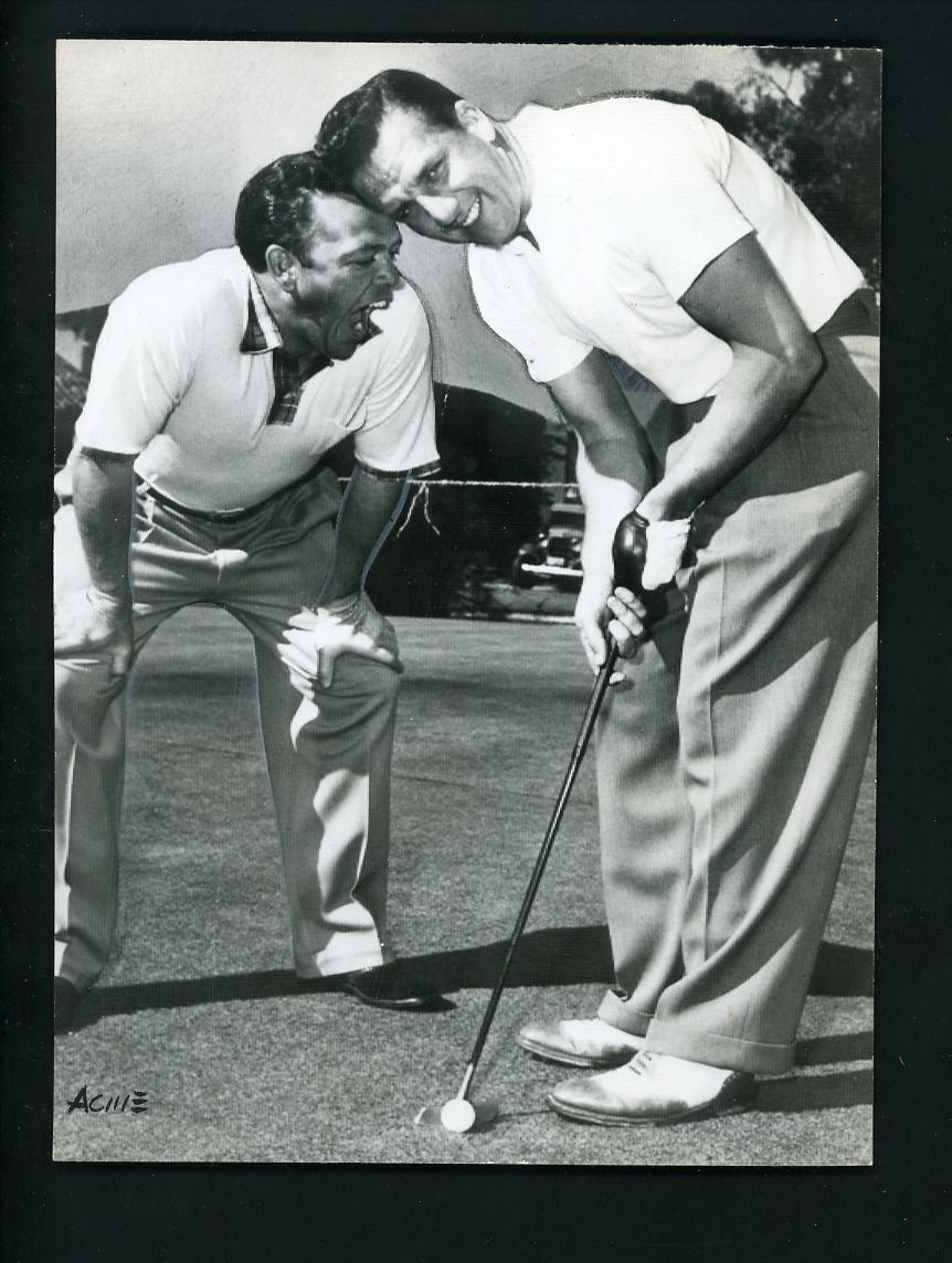 Ralph Kiner & Vern Stephens golfing 1951 Press Photo Poster painting Pittsburgh Pirates Red Sox