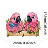 (US Local)Parrot DIY Diamond Painting Hanging Hook No Hole Punching Wall Decoration