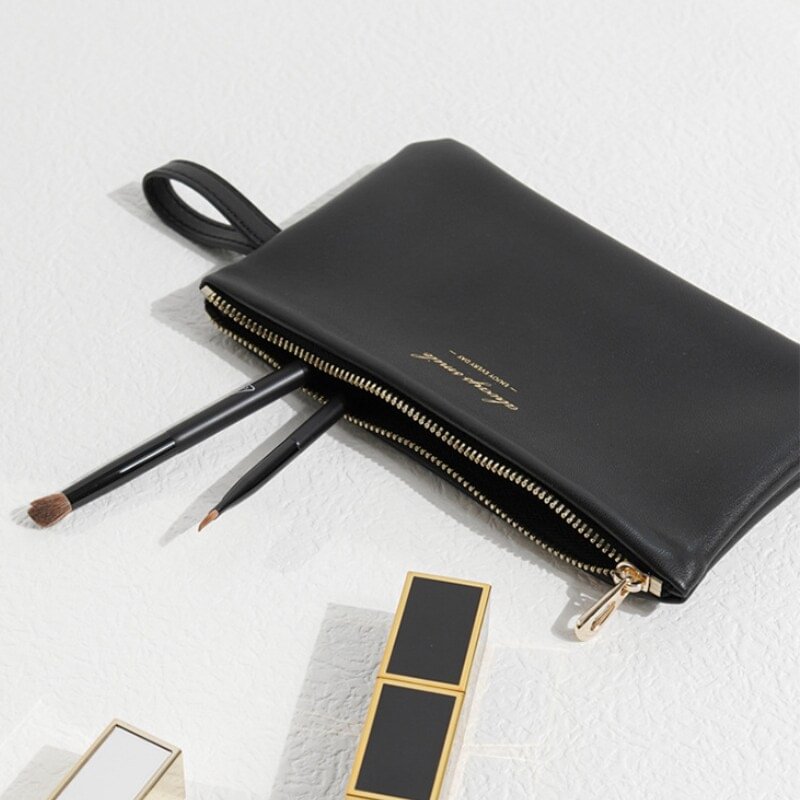 PU Leather Small Bag Women&#39;s Cosmetic Bag Large Portable Mobile Phone Case Mini Ladies Sundries Lipstick Coin Purse Storage Bag US Mall Lifes