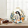 Penguin 11CT DIY Embroidery Needlepoint with Hoop Scissors Threader 29x29cm