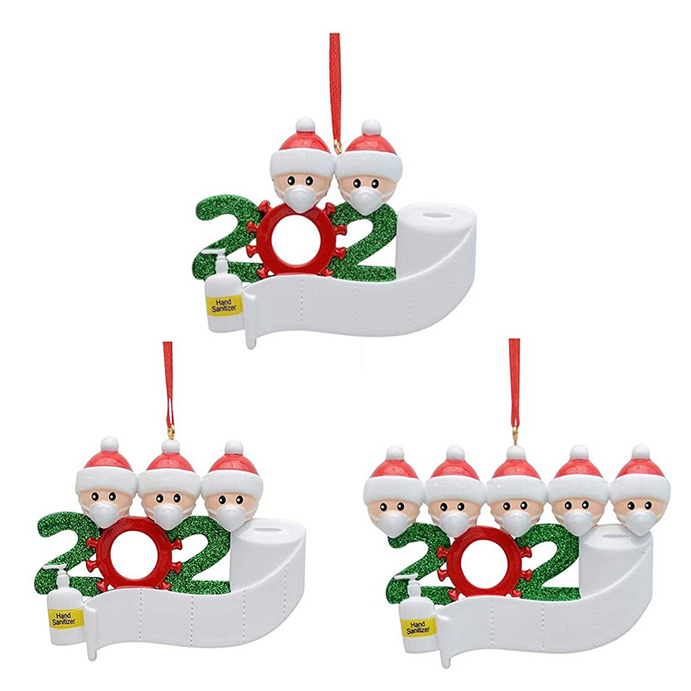 

DIY Name Blessings Snowman Family Members Christmas Tree Hanging Ornaments, 1pcs - a family of five, 501 Original