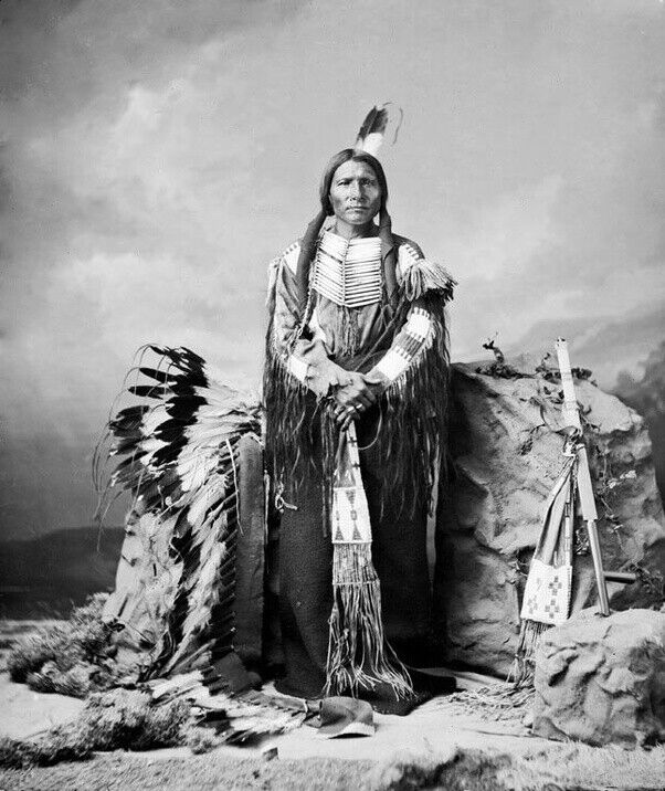 CRAZY HORSE LAKOTA LEADER 8.5X11 Photo Poster painting PICTURE REPRINT NATIVE AMERICAN INDIAN