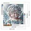 Diamond Painting-DIY Full Round Drill Snow Angel