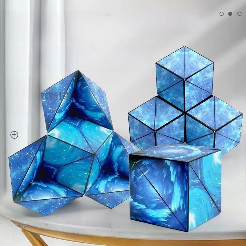 Three-dimensional Geometric Magnetic Magic Cube Magnetic Geometric Building Blocks Decompression Decompression 3D Toy Deformation Puzzle