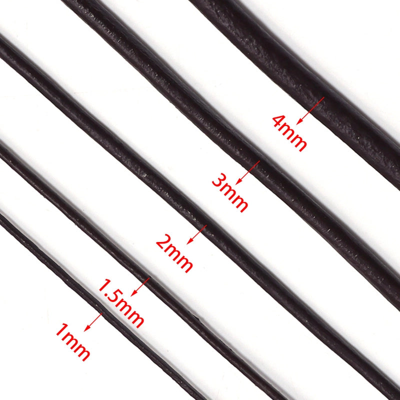 1 Piece Minimalist Solid Color Leather Rope Jewelry Accessories