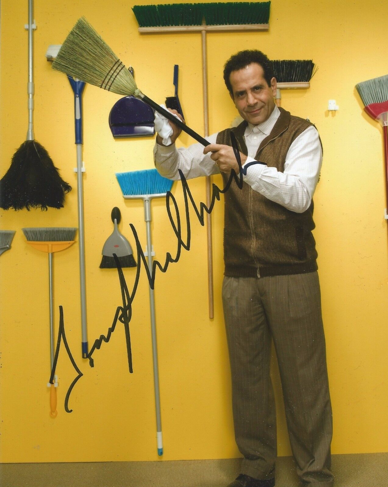 Tony Shalhoub Signed Monk 10x8 Photo Poster painting AFTAL