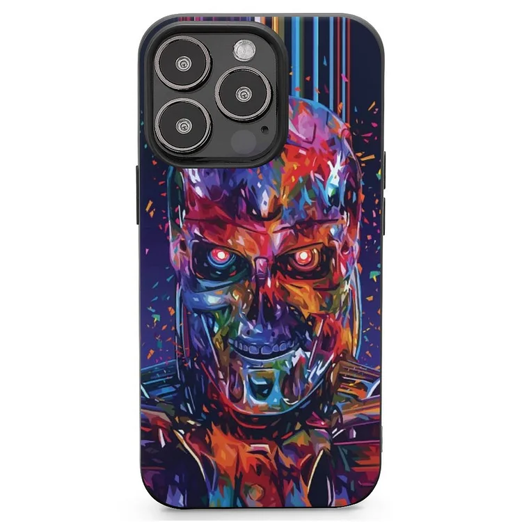 T800 Mobile Phone Case Shell For IPhone 13 and iPhone14 Pro Max and IPhone 15 Plus Case - Heather Prints Shirts