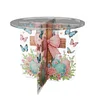 Acrylic Butterfly Round Flower Pot Riser Potted Plant Holder Rack Kit