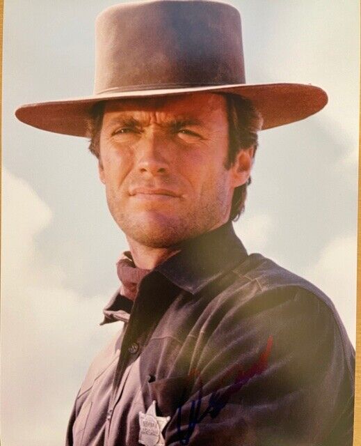 CLINT EASTWOOD SIGNED 14X11 WESTERN Photo Poster painting UACC REG 242