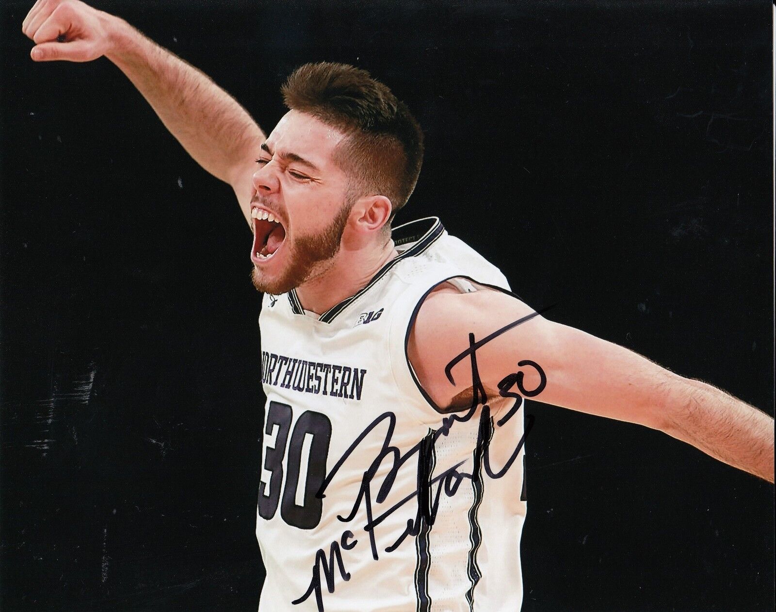 BRYANT MCINTOSH signed (NORTHWESTERN WILDCATS) BASKETBALL 8X10 Photo Poster painting W/COA #3