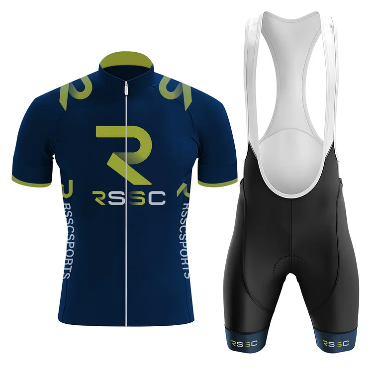 Rssc Blue Men's Short Sleeve Cycling Kit