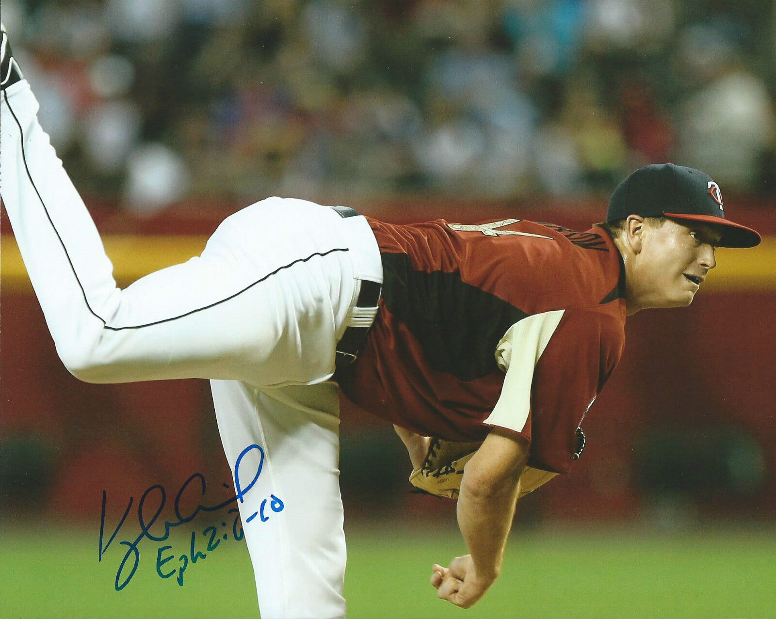 **GFA Minnesota Twins *KYLE GIBSON* Signed 8x10 Photo Poster painting G2 COA**